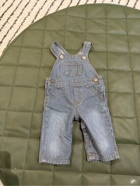 The Children’s Place Railroad Stripe Overalls 3-6 Months